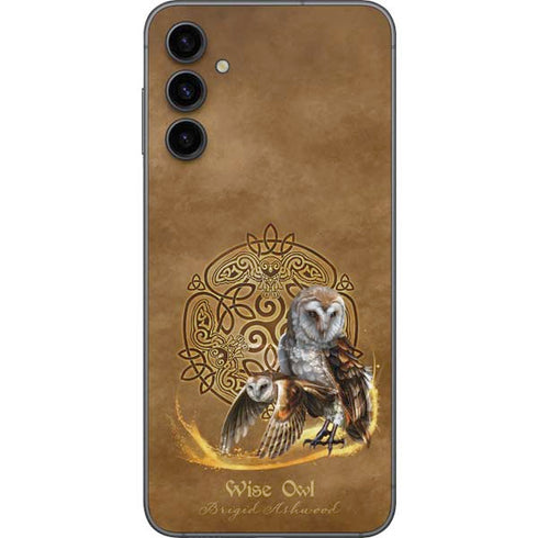 Brigid Ashwood Owl Celtic Knot Galaxy A14 5G Skin